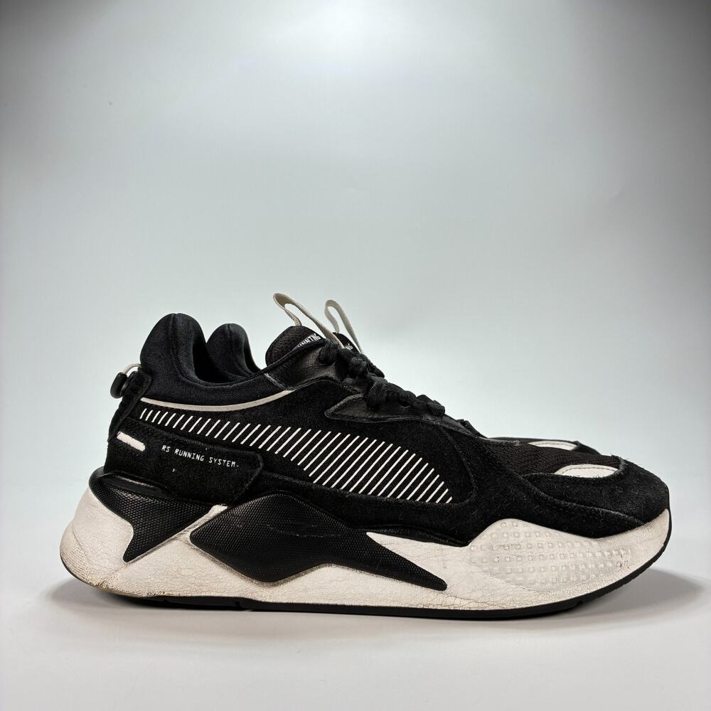 Puma RS-X Black White Stylish Athletic Shoes Sneakers 371008-08 Women’s Size 9